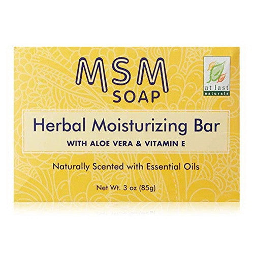 At Last Naturals Msm Herbal Moisturizing Bar With Aloe Vera And Vitamin E, 3 Oz